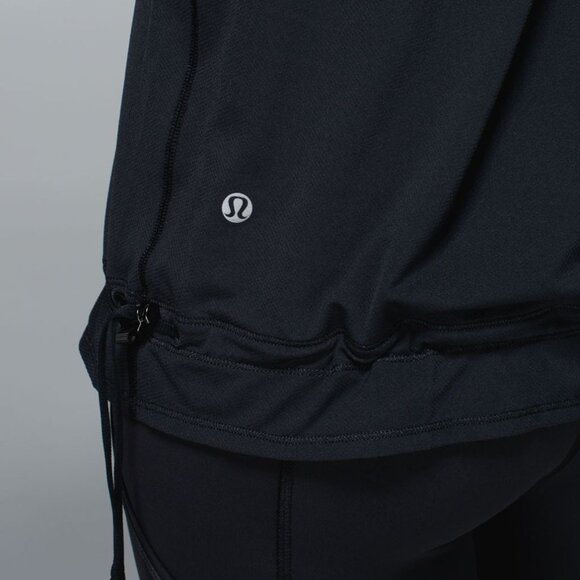 Lululemon Run Ta Ta Topper Black/Pretty Palm Black Angle Wing Athletic Tank 10 - Picture 10 of 14